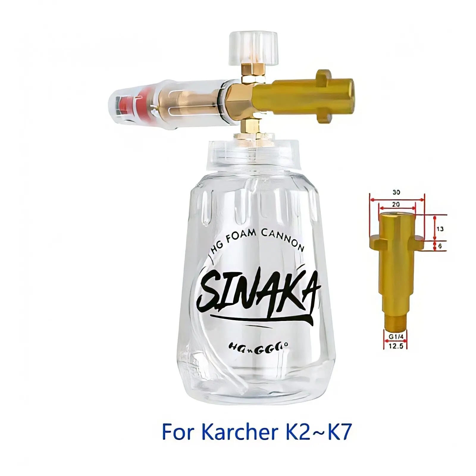 

For Karcher Foamer Jet Bottle Transparent Snow Foam Lance Washer High Pressure Watering Cleaning Tool for Car Truck