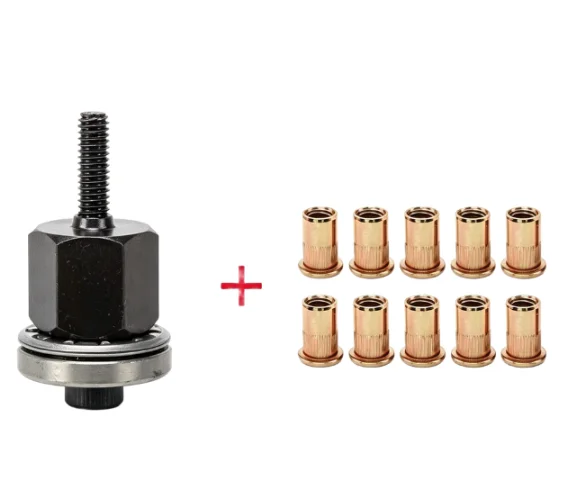 Rivet Nut Setting Tool for Ram Head+nut Works with Manual Pneumatic Electric Systems Carbon Steel Construction 1 1 4cm