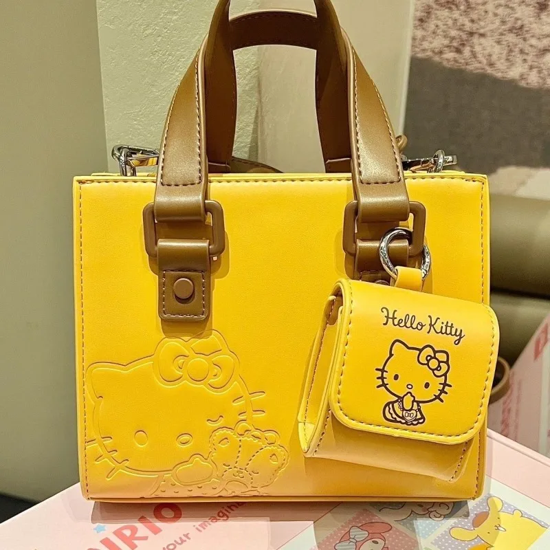 

Sanrio Hello Kitty Shoulder Cross Handbag Design Comfortable Cute Fashionable Exquisite Pu Material Girl Birthday Surprise Gifts