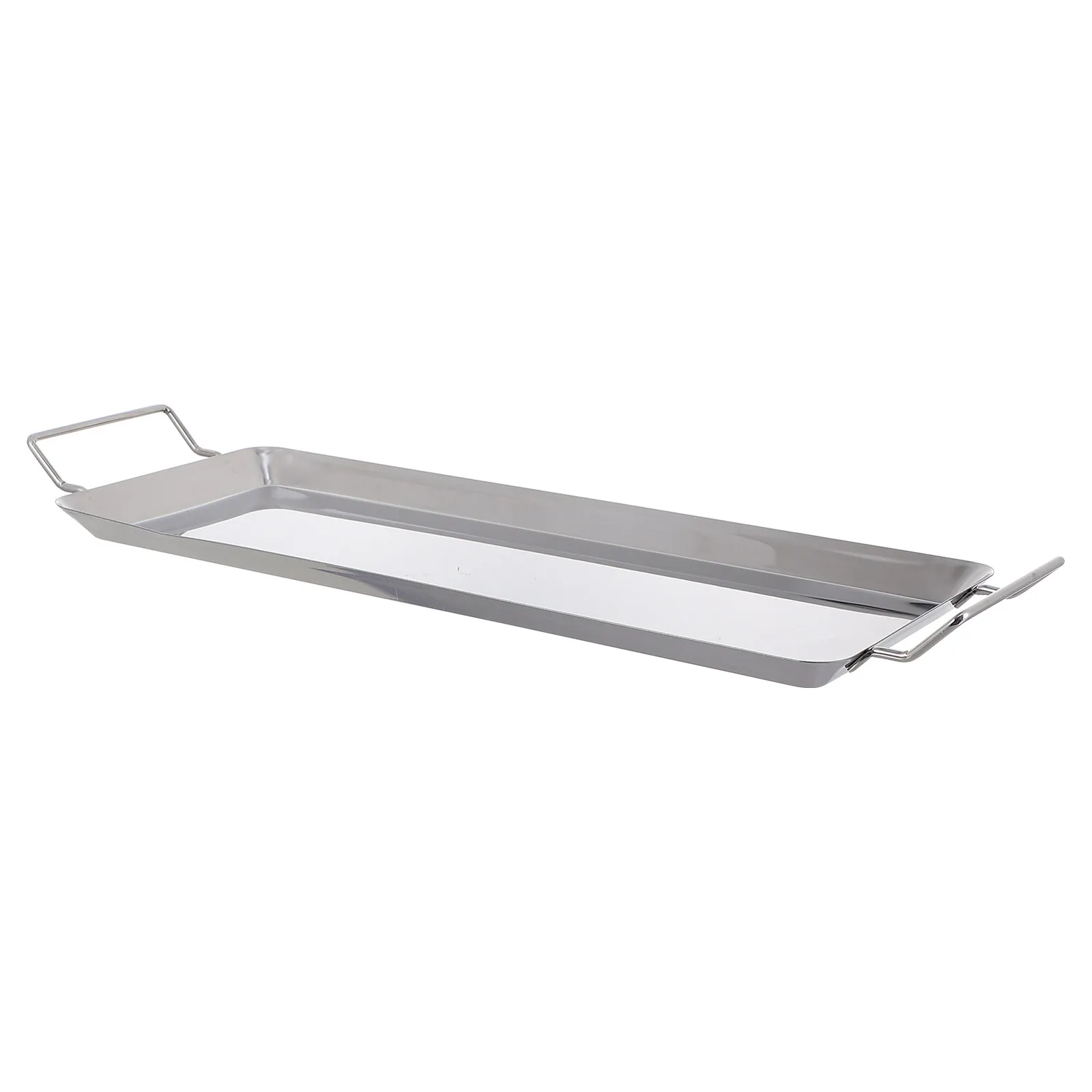 1Pcs Premium Stainless Steel Grill Plate Non-Stick Barbecue Tray for Picnic Courtyard Bbq Roasting Pan Strong Thermal