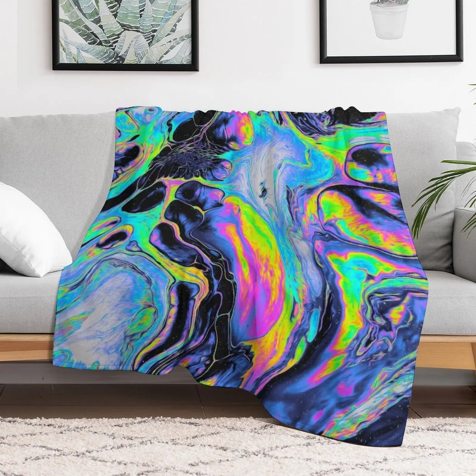 REST MY CHEMISTRY Throw Blanket Cozy Sofa Blanket for TV Watching Napping
