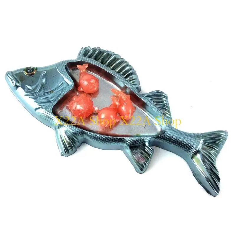 Unique Violin/Fish Storage Box Crystal Epoxy Mold DIY Jewelry Container Box Ornaments