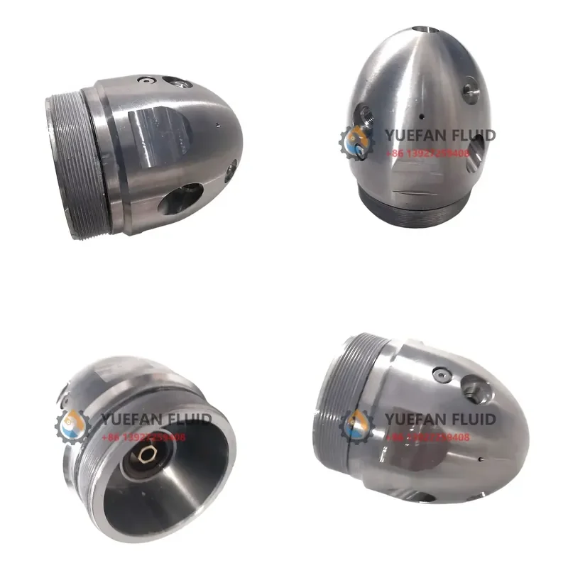 Rotating Water Jet Nozzle Badger 6 Inch 1500 bar High Pressure Sewer & Drain Pipe Cleaning