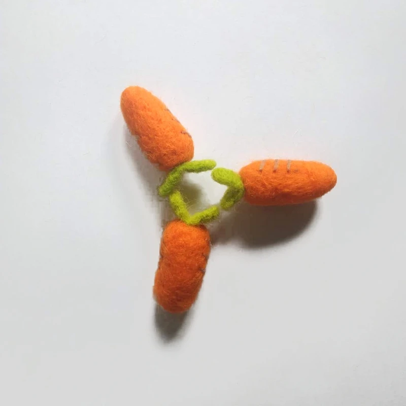 F19F Carrot Wool Handmade DIY Baby Photography Props Accessories Crafts Materials