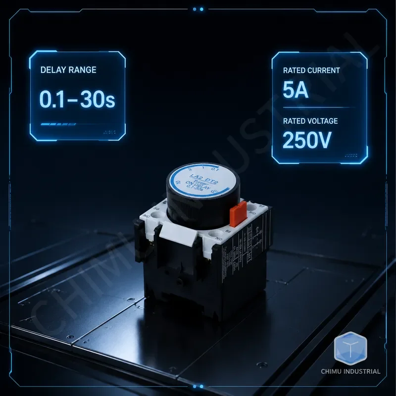 【CHIMU INDUSTRIAL】 for LA2-DT0 DT2 DT4 DR0 DR2 DR4 Air Delay Head Industrial Timer Module DC AC