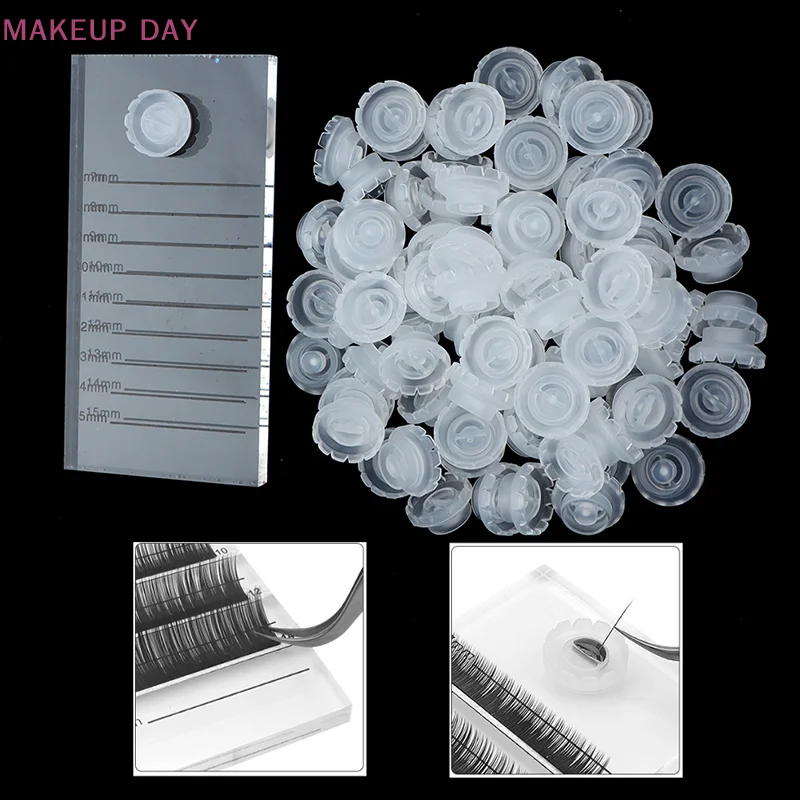 Eyelash Extension Glue Pallet, Lashes Holder Pad, Tablet Individual Lash, Ferramenta de Maquiagem, 7-14mm,8-15mm