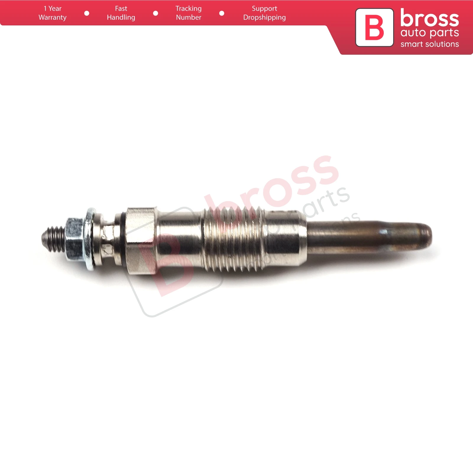 Bross Auto Parts BGP34 1 Piece Heater Glow Plugs GX70, 11590001, GN858 for Mercedes Ssangyong Daewoo Fast Shipment Free Shipment