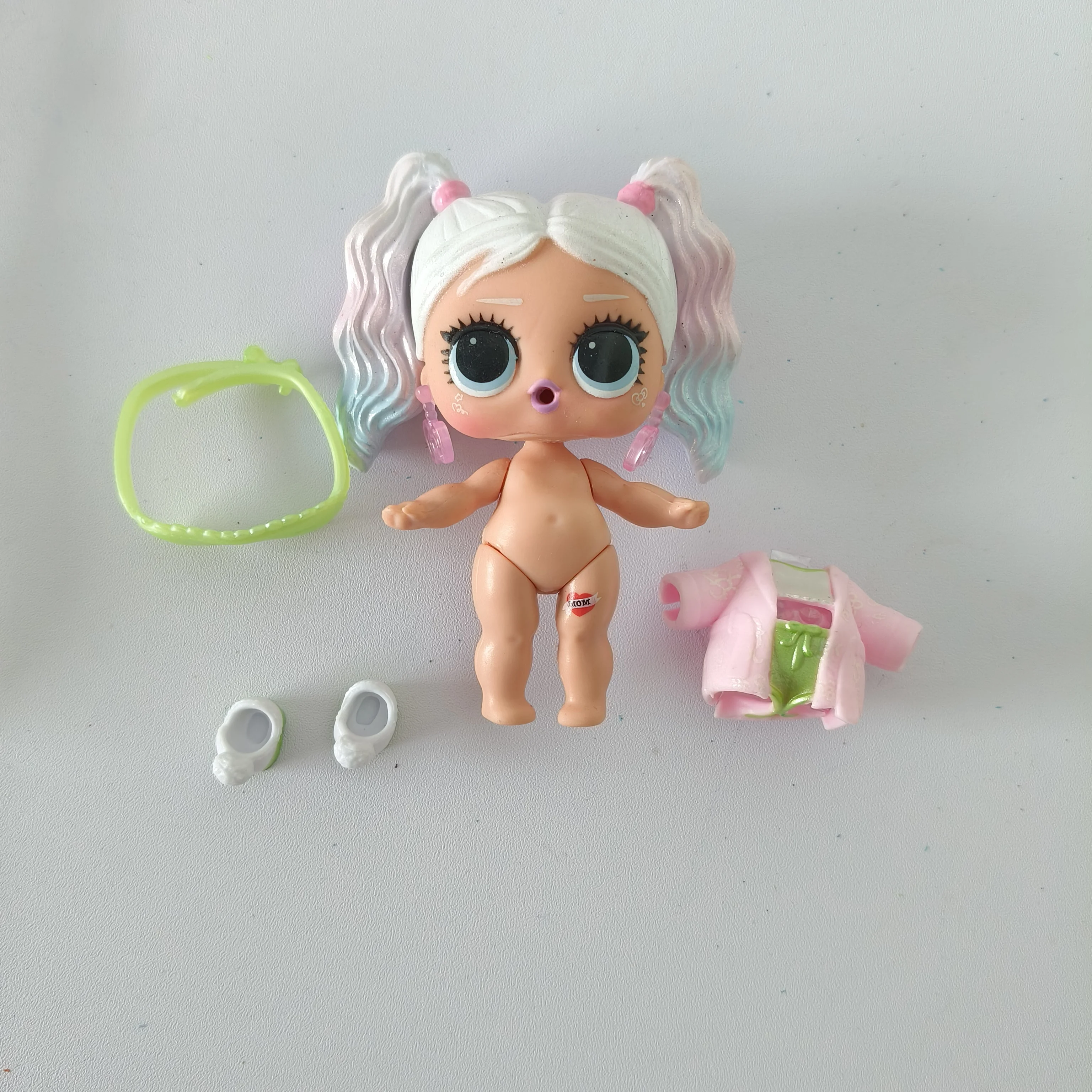 8cm Sisters Surprise Doll Collectible Girl DIY Toy Doll Set Includes Doll Clothes Accessories Children's Birthday Gift