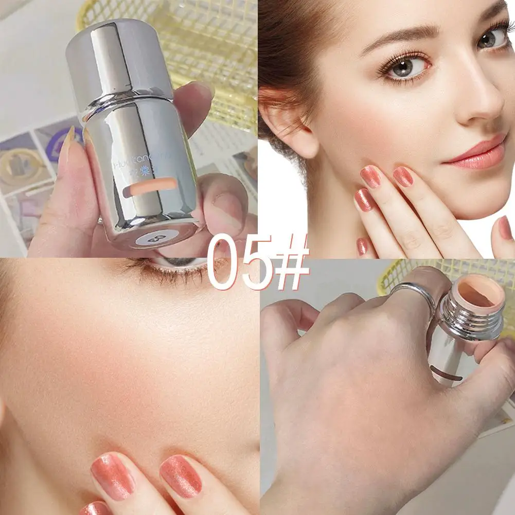Blusher Stick Women Mini Lipstick Mushroom Head Powder Korean Liquid Low Natural Blusher Cosmetics Saturated Spirits MatteV Q1H9
