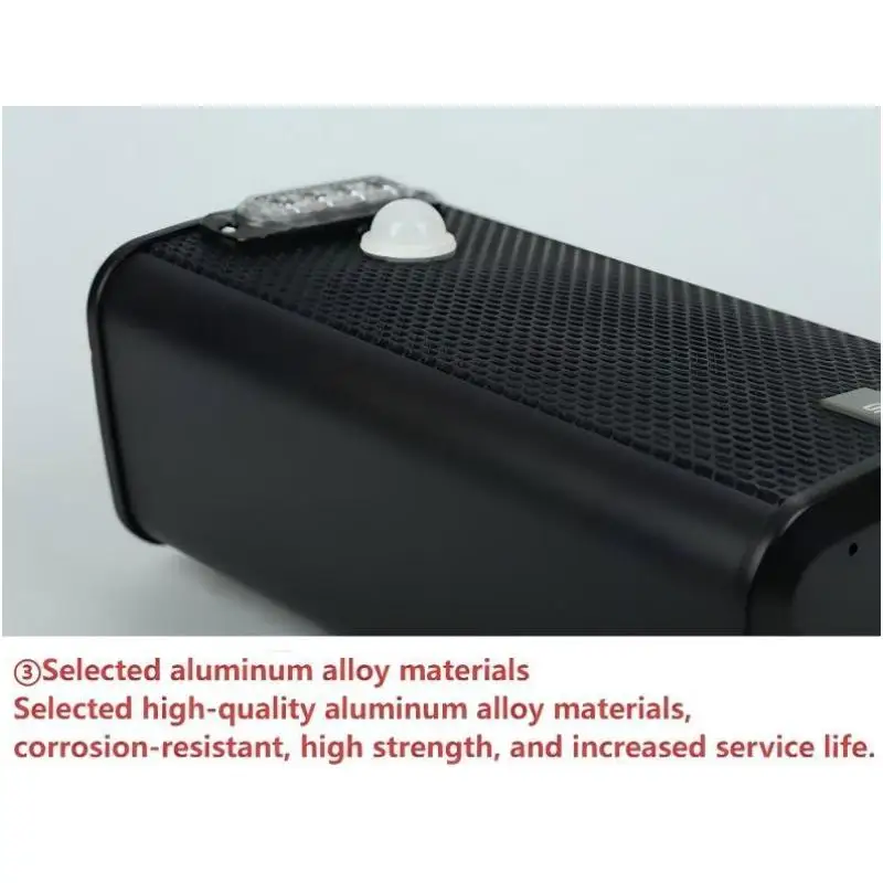 태양열 충전기 알루미늄 합금 쉘 크기 270*145*103mm 적외선 유도 트리거 음성과 야외 방수 사운드 칼럼