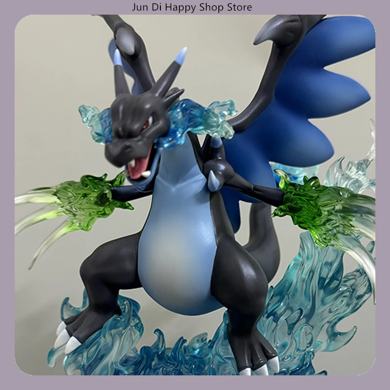 Charizard Mega Evolution X 18 سم Battle Pose أنيمي الشكل تمثال سطح المكتب الديكور هدية ​ ​