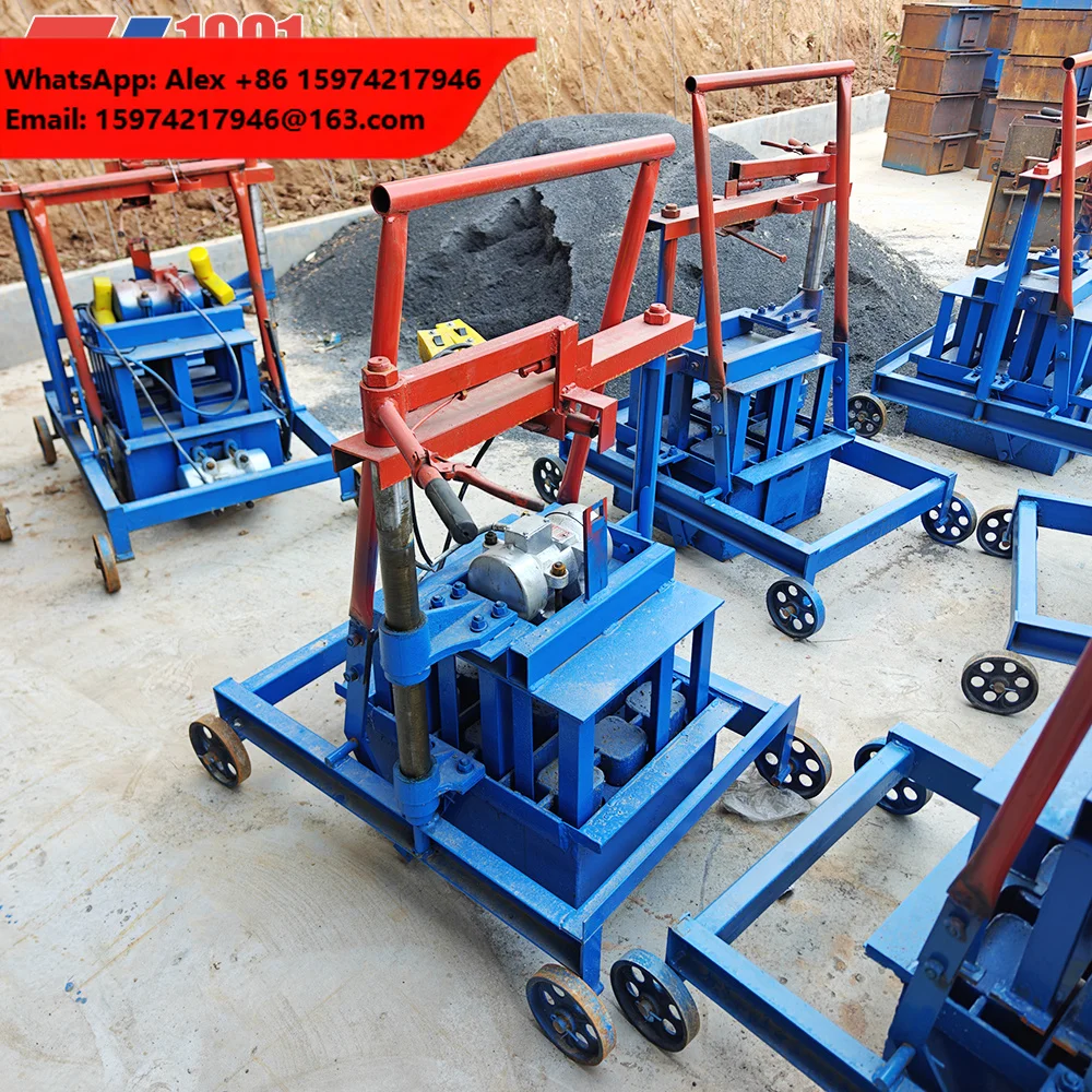 Factory Supply TT2-45 Small Mobile Brick Making Machine Hollow Interlocking Paver Block Machine For Sale