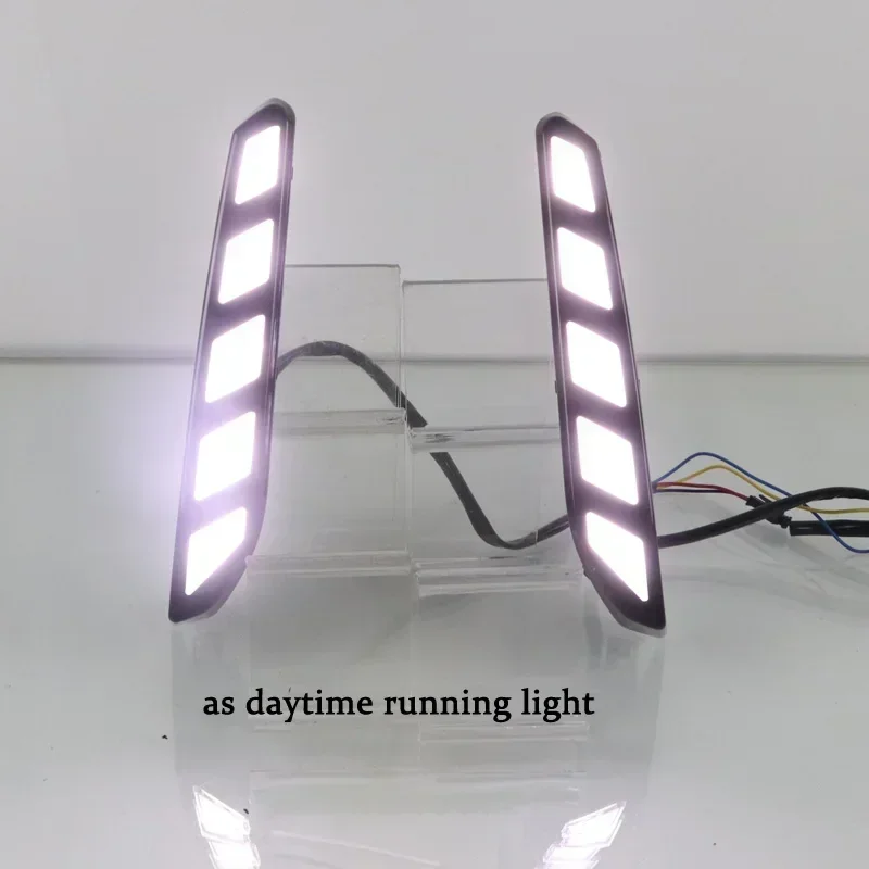 

Car LED DRL 12V Daytime Running Lights For Nissan Altima Teana 2022 2023 Yellow Turn Signal Night Blue Running Lamps Car Foglamp