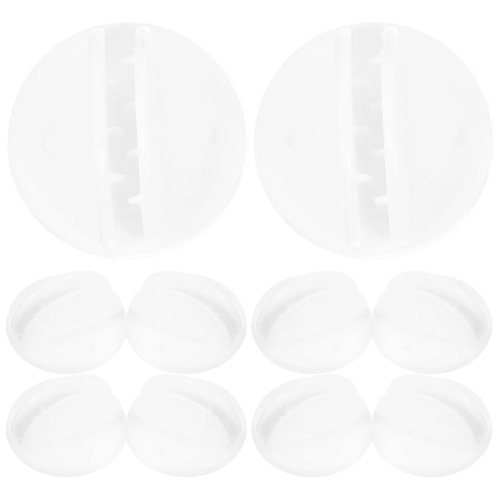 

30 Pcs Price Tags Holder White Plastic Card Clip U Shaped Desk Organizer For Supermarkets Retail Stores Exhibitions Reusable