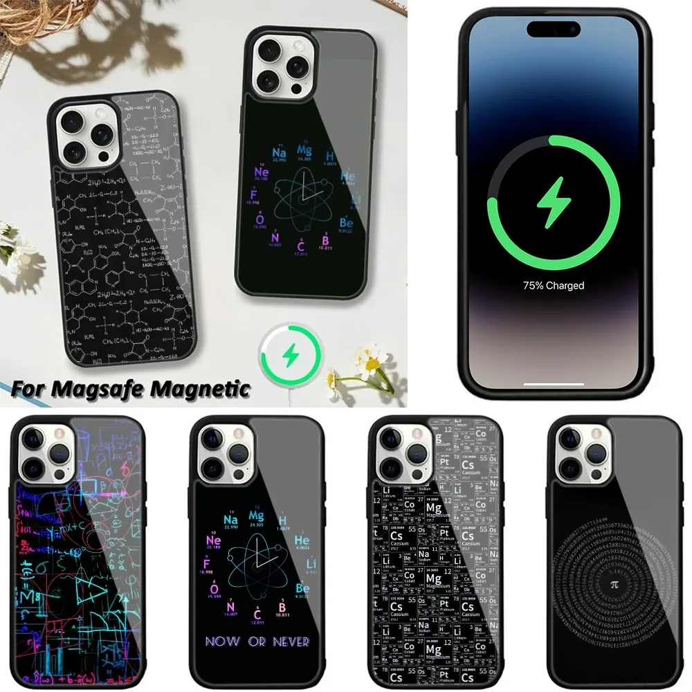 Chemical Elements  Phone Case For iPhone 15,14,13,12,11,Plus,Pro,Max Mini Magsafe Magnetic Wireless Charging