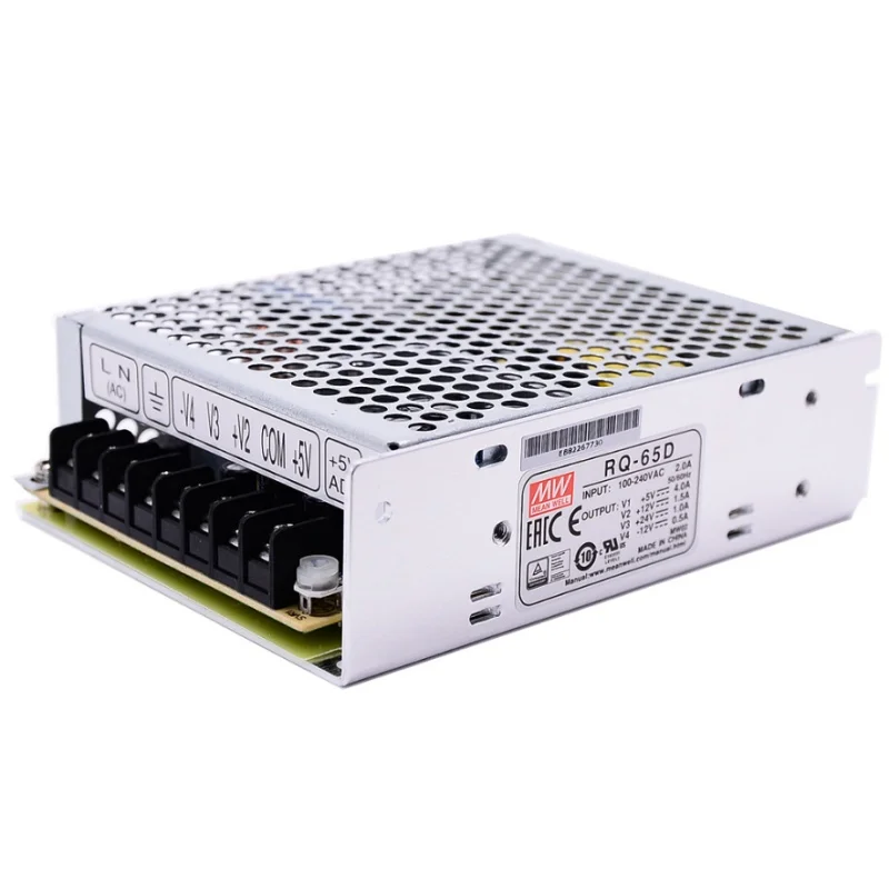 

Mean Well RQ-65D 5V/12V/24V/-12V AC/DC 68W Quad Output Switching Power Supply meanwell online store