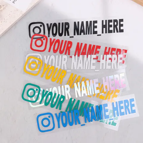 New Car Sticker User Name Custom Personalized Vinyl Decals Motorcycle For Customization Needs Remarks Car Sticker