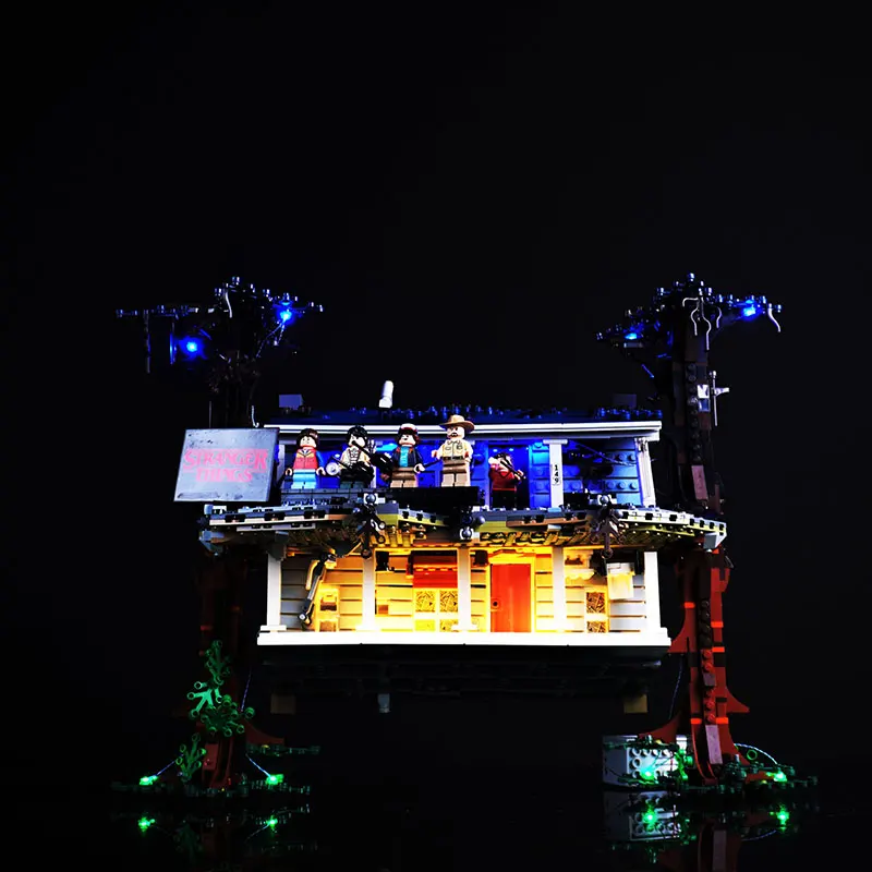 Kit luce LED per LEGO 75810 Stranger Things Le idee capovolte Regalo fai da te (Non includere blocchi di costruzione Kit di mattoni Imposta modello)