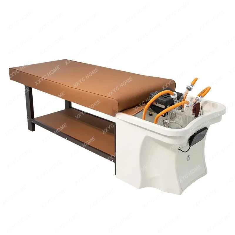

Thai hair treatment shampoo bed constant temperature water circulation fumigation massage bed