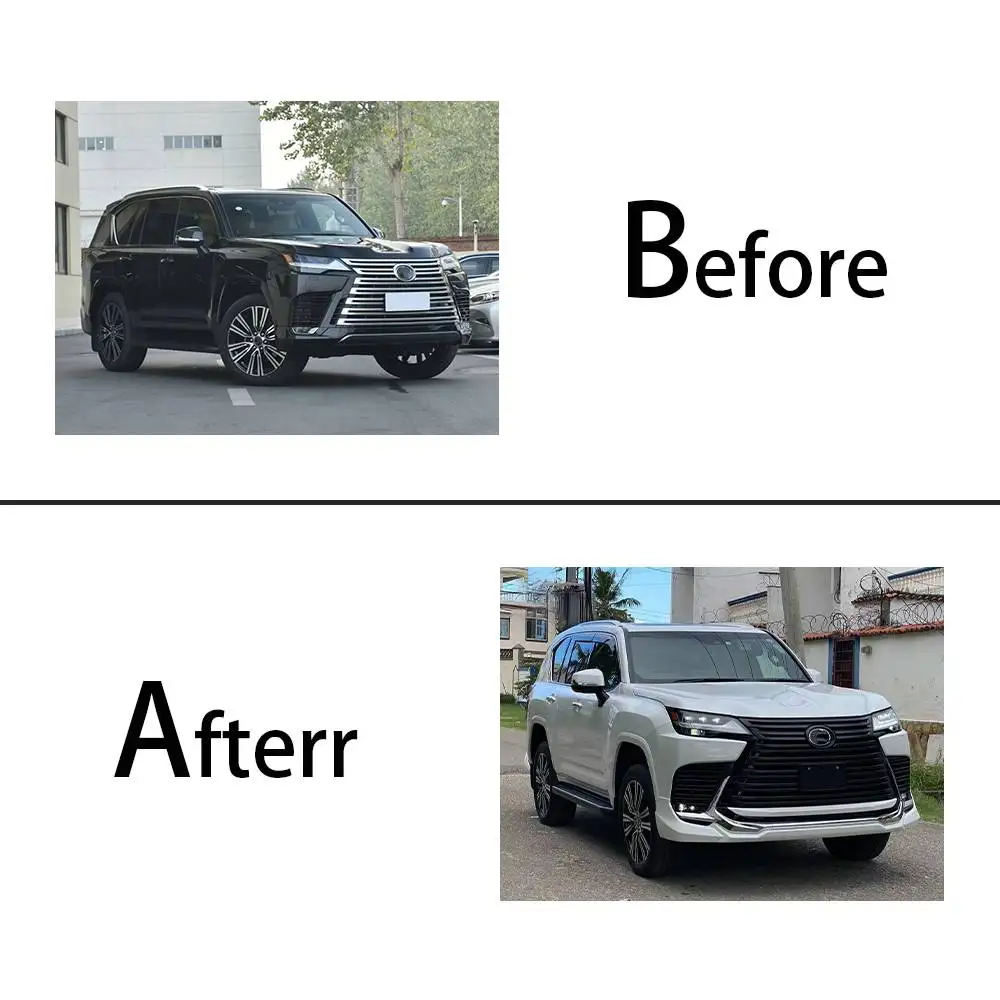 For  Lexus LX600 2023+OEM Car Upgrade To Modelista Body Kit with Front and Back Lips PP Material Manufacturing Without Color