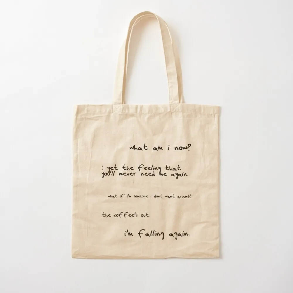 falling x h's handwriting pack Tote Bag Reusable bags hand bags Canvas Tote Bag