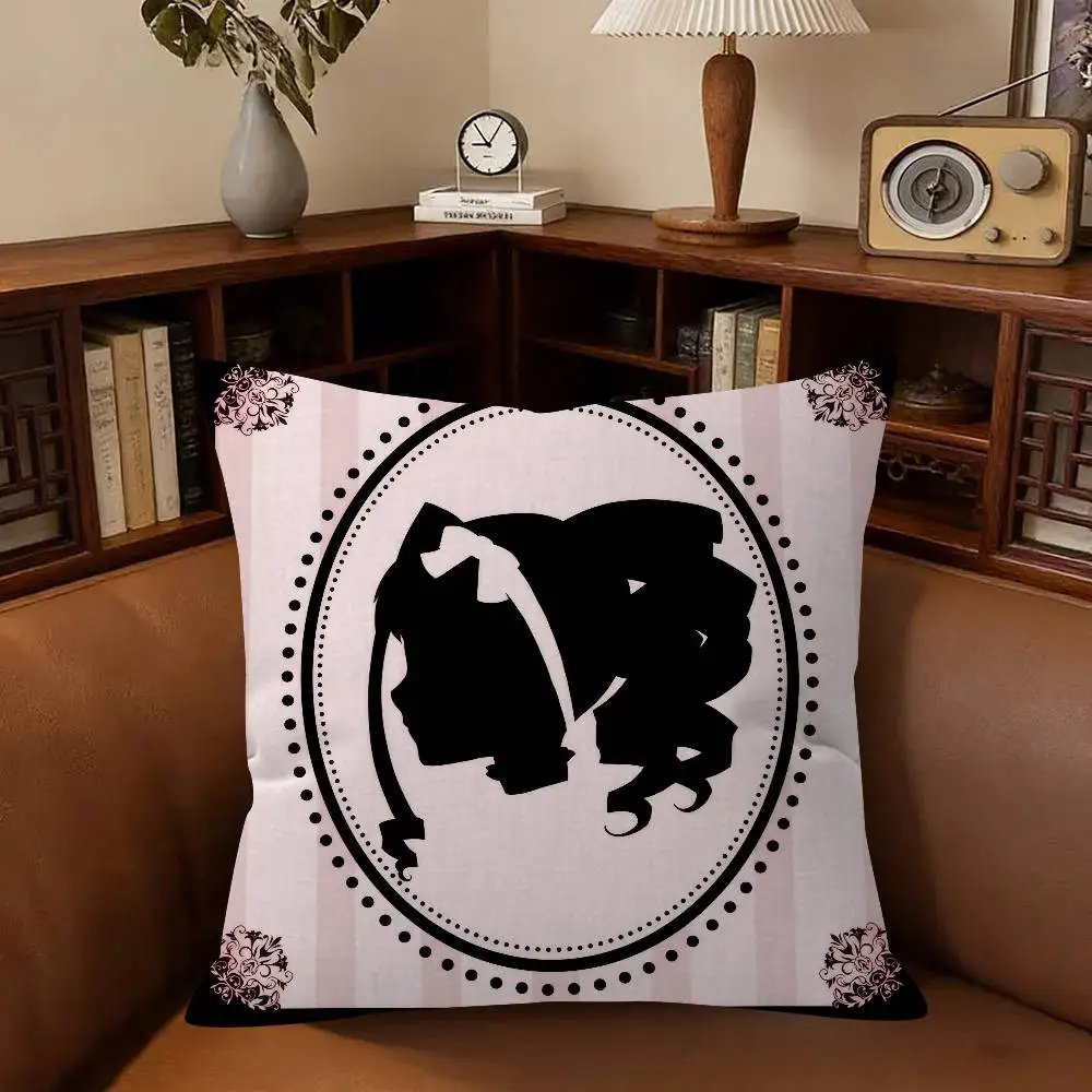 Anime B-Black B-Butler Cushion  Pillow Cushion Cover Pillowcase Living Room Sofa Home Decor Customized - view 5