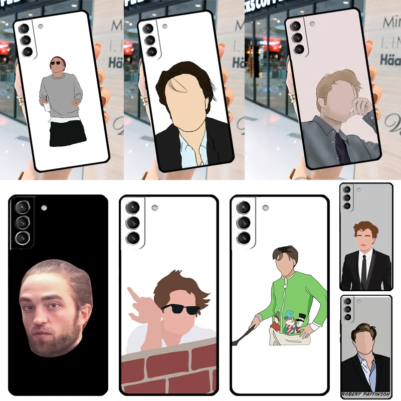 Robert Pattinson Funny Meme Case For Samsung Galaxy S23 S22 S21 Ultra S20 FE S9 S10 Note 10 Plus Note 20 Ultra Cover