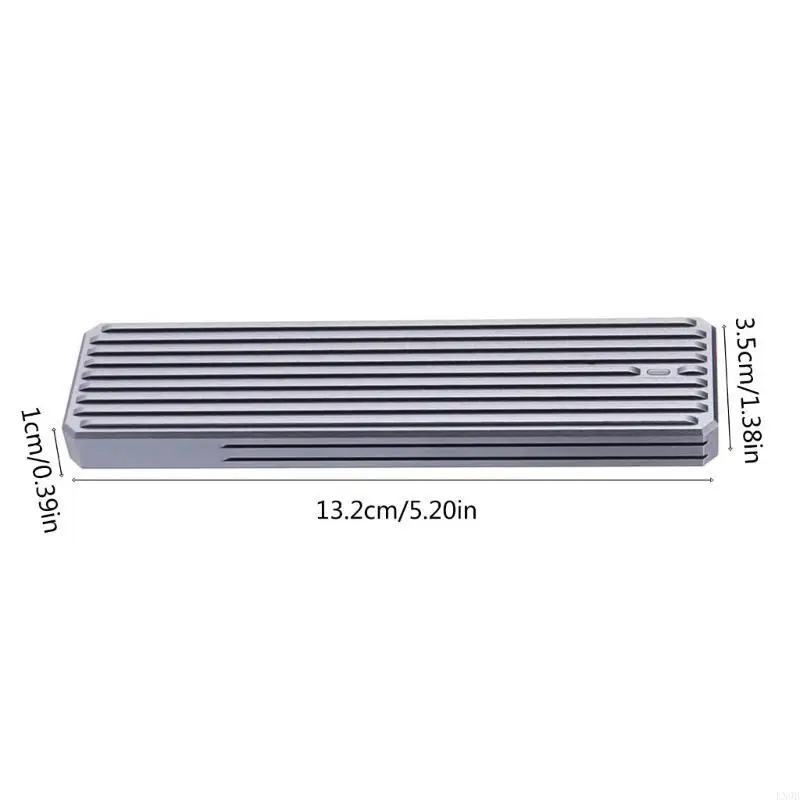 Aluminum Alloy NVME SSD Case for 2230-2280 22110 Mobile Hard Disk Case Enclosure Support UASP Acceleration 10Gbps - Image 5