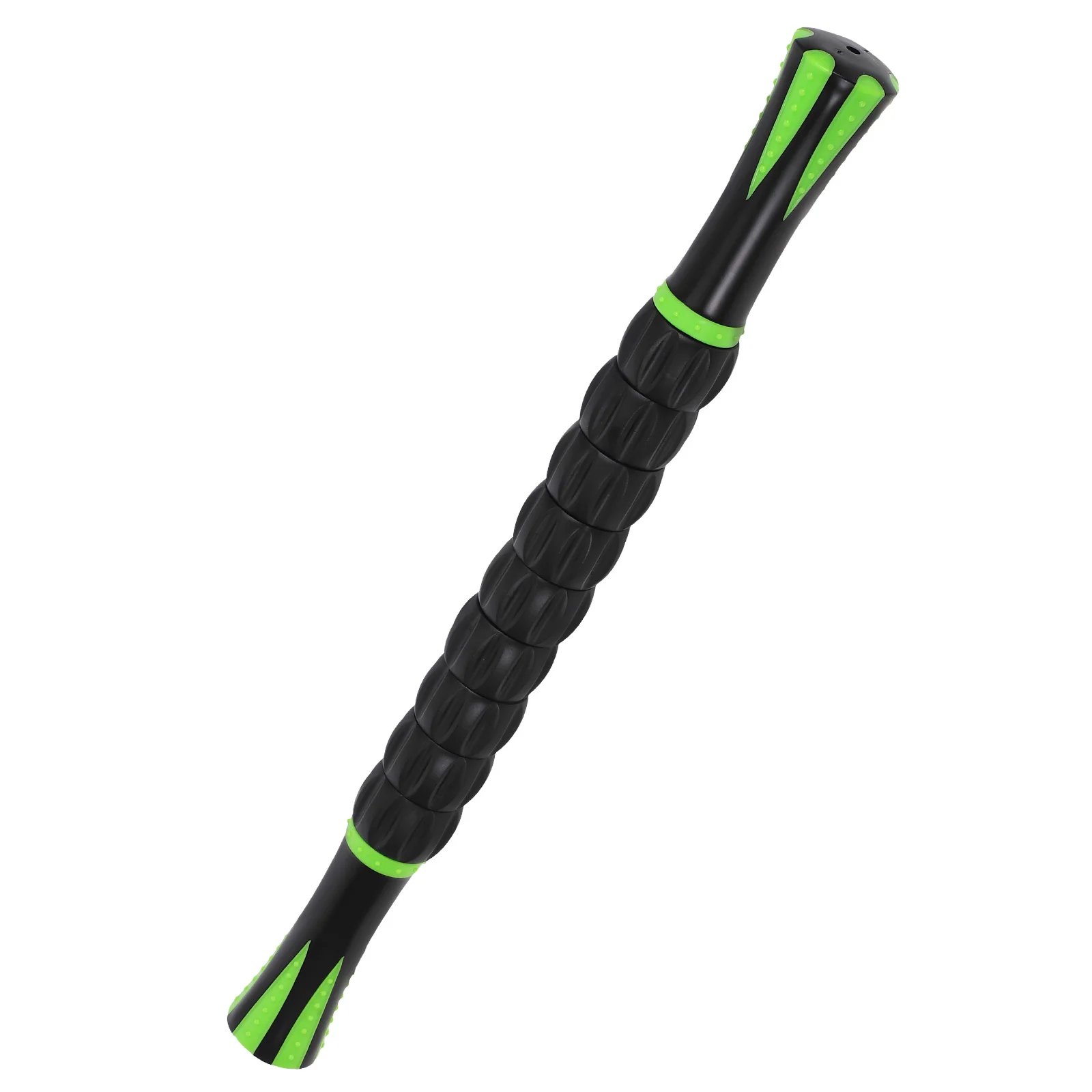 

Muscle Roller Stick Black Green Dual Handle Deep Tissue Massage Tool for Legs Calves Back Neck Relief of Soreness and Tension