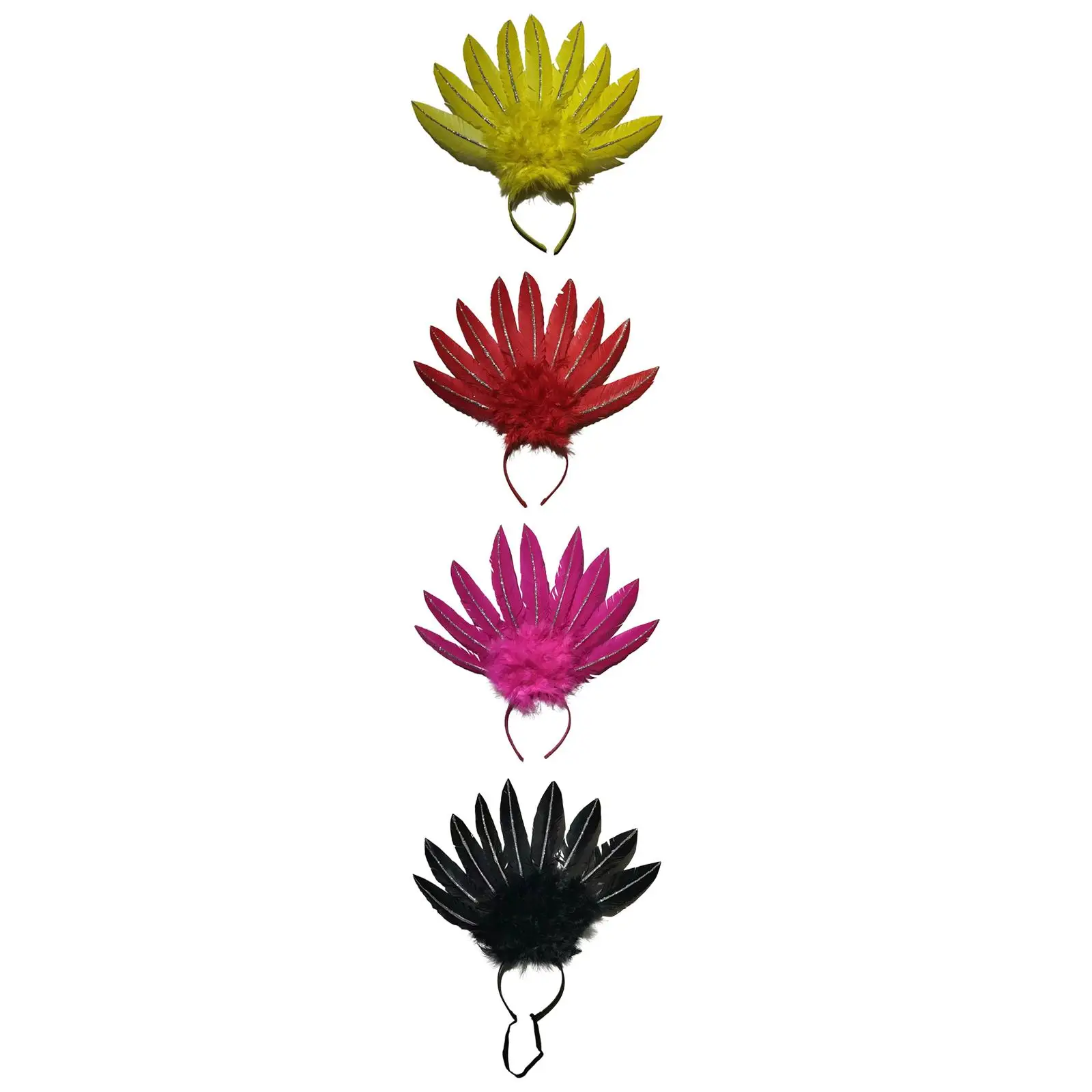 

Feather Head Dress Headpiece, Head Accessories Hat Cosplay Hairband for Adults