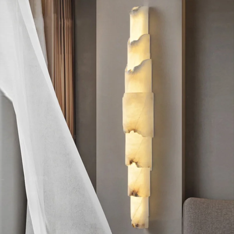 2026 New marble ceiling wall lamp, hardware lustre, dimmable, suitable for dining room, living room Home interior lighting