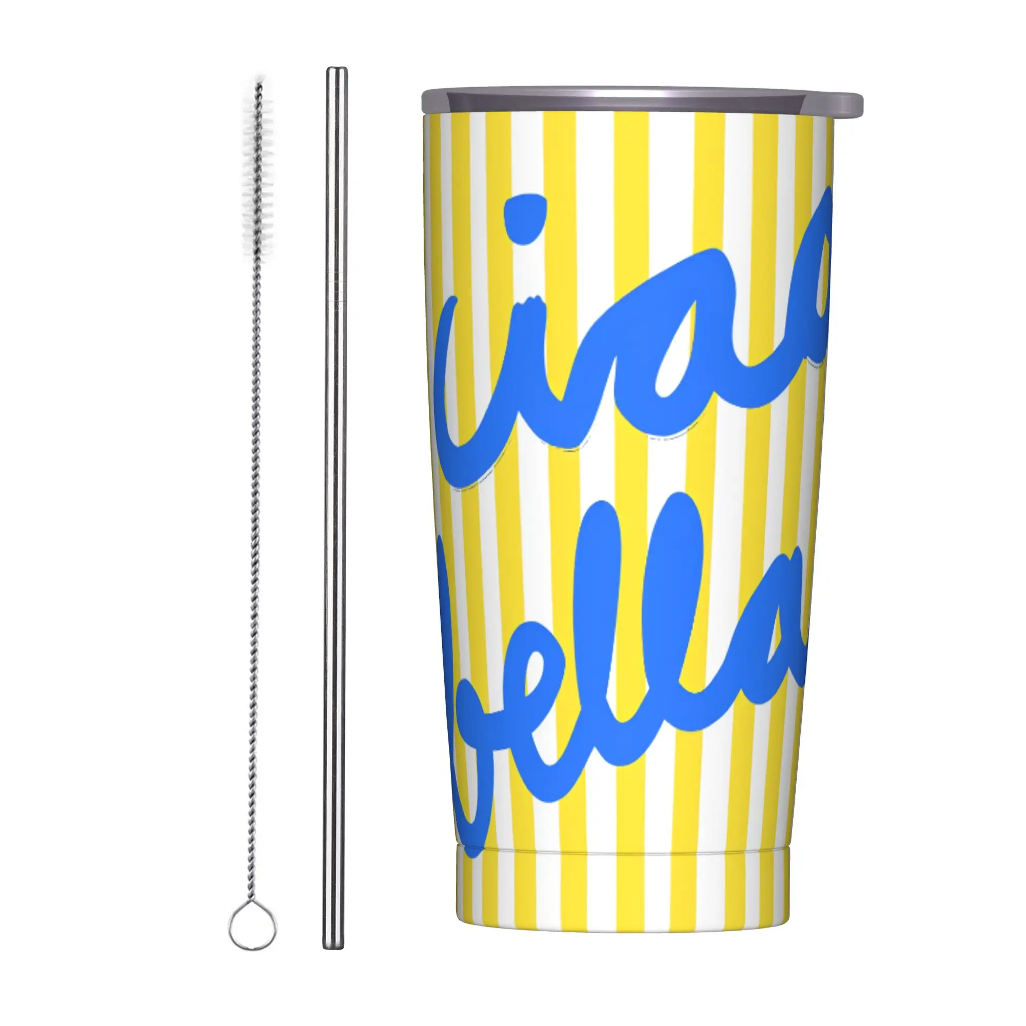 Ciao Bella Art Design Tumbler  Cold Drink Portable Stainless Steel Thermal Cups Custom Car Mugs