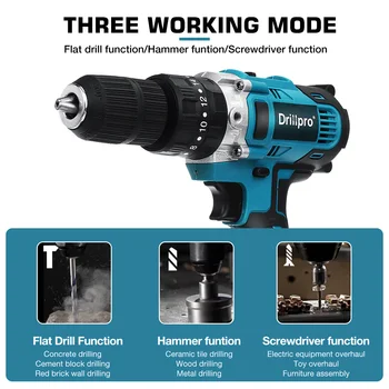 18V cordless screwdriver brushless 90NM electric drill and screwdriver mini electric screwdriver professional tools