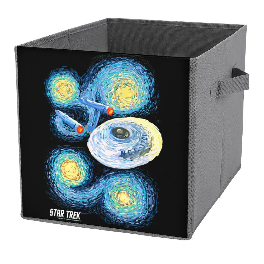 Star Trek Original Series Enterprise Oil Painting Folding Storage Box Storage Bins Large Capacity Classic Storage of Clothes Lif