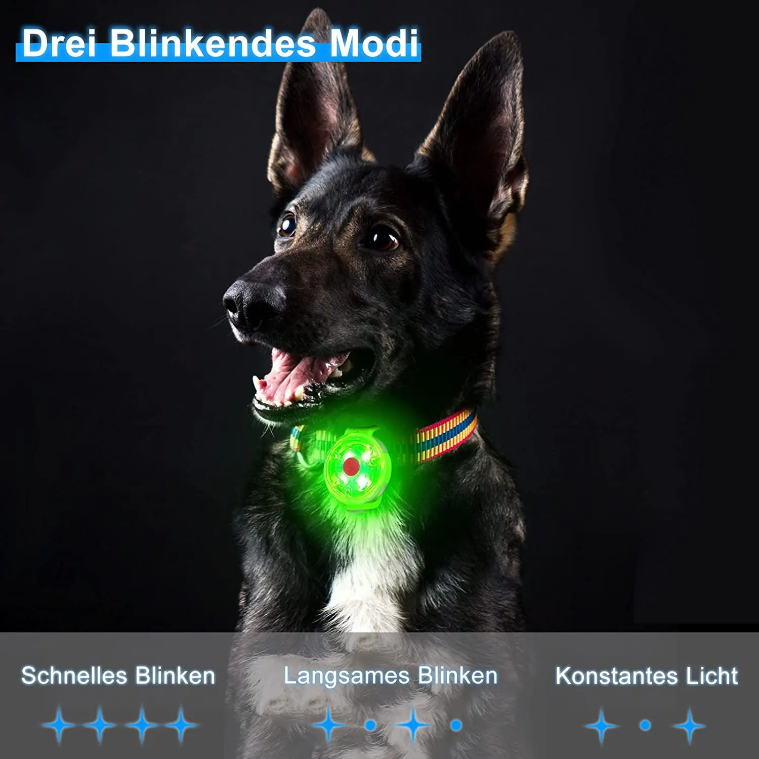2025 Trend Safety LED Flashing Light For Dogs, Cats - LED Light Light Pendant Dog, 3 Flashing Modes Waterproof Safety Pet Lights