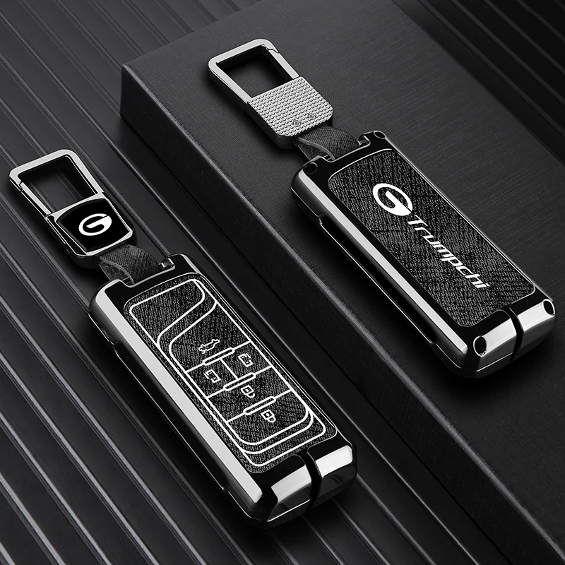 Car key stylish metal protective case suitable for GAC Trumpchi GN8 GN6 GS8 GS7 remote control scratch-resistant key cover