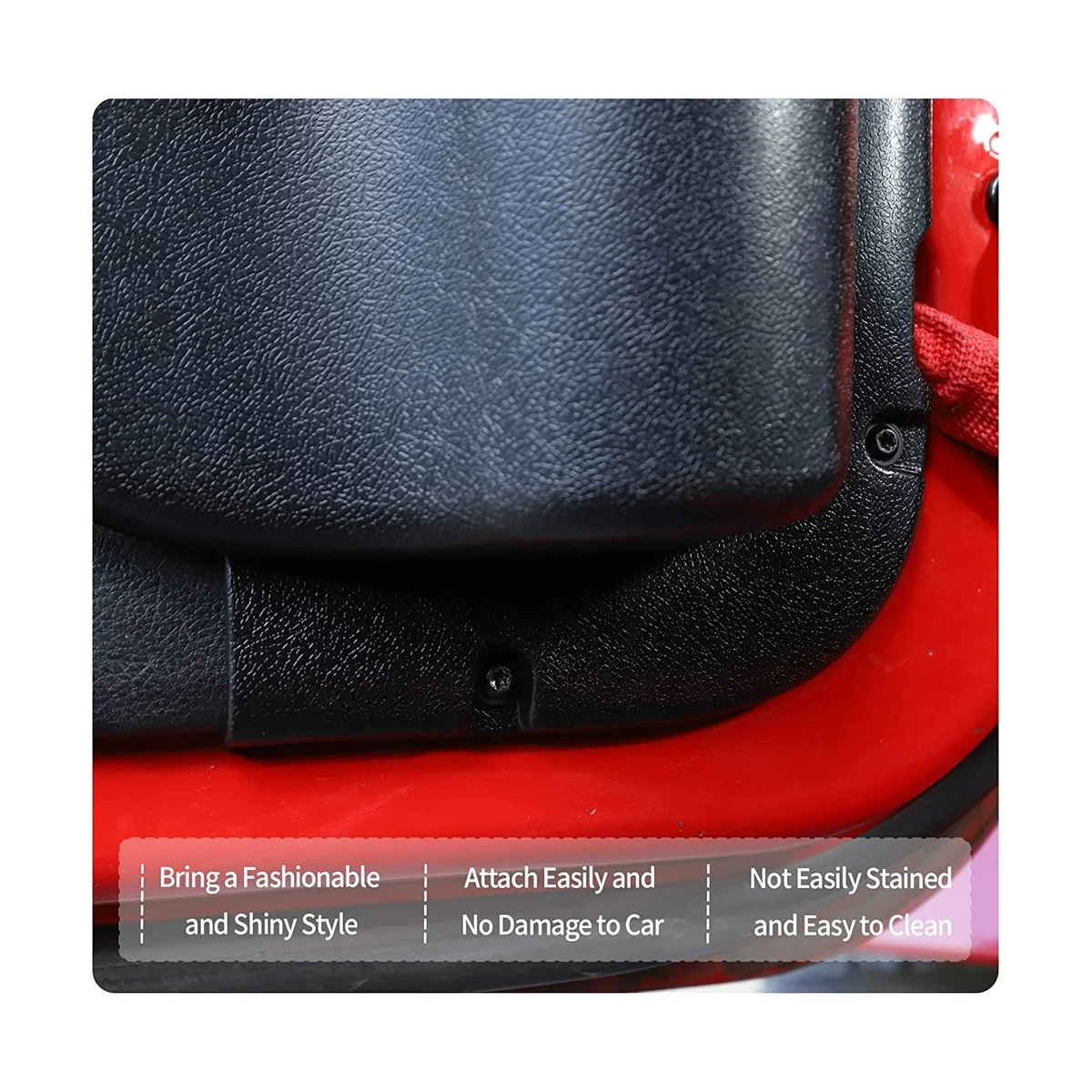 Front Door Side Insert Storage Pockets Box with Cup Holder Interior Accessories for 2011-2017 Jeep Wrangler JK 2/4 Door image 4