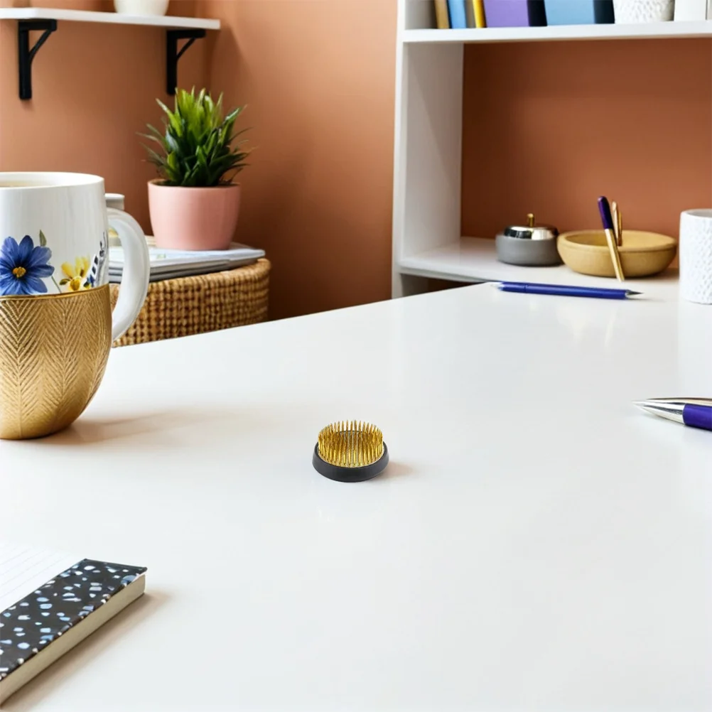 

2Pcs Flower Arrangement Fixing Holders High Quality Round Needle Base Flower Arrangement Tool Long Service Life Floral Pin