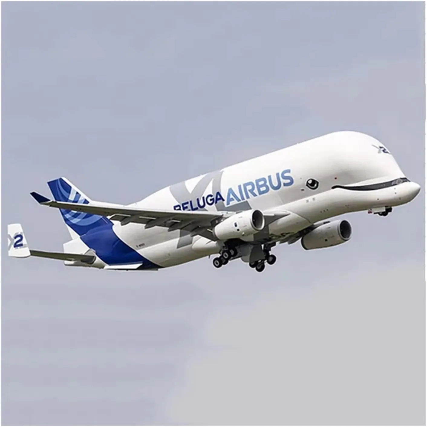 1:150 Scale Large Model Airplane 42CM Airbus Beluga A300-600ST Plane Models Diecast Transport Airplanes for Collection or Gift