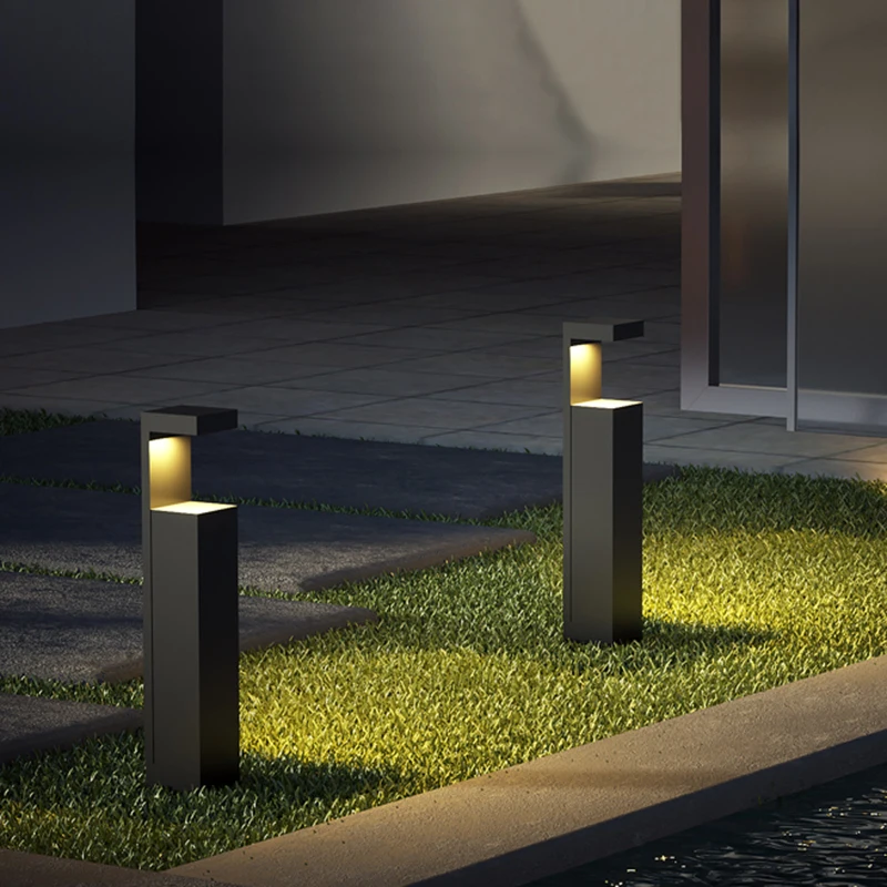 Outdoor impermeável LED Lawn Light, Courtyard Light, moderno, simples Lawn Lâmpadas, Villa Jardim, Landscape Street Light Fixture