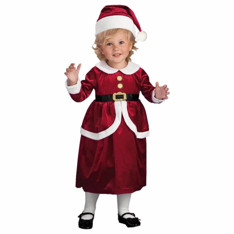 크리스마스 산타 드레스업 크리스마스 새해 코스프레 의상 체크무늬 산타클로스 역할놀이 드레스업 무대 공연 의상