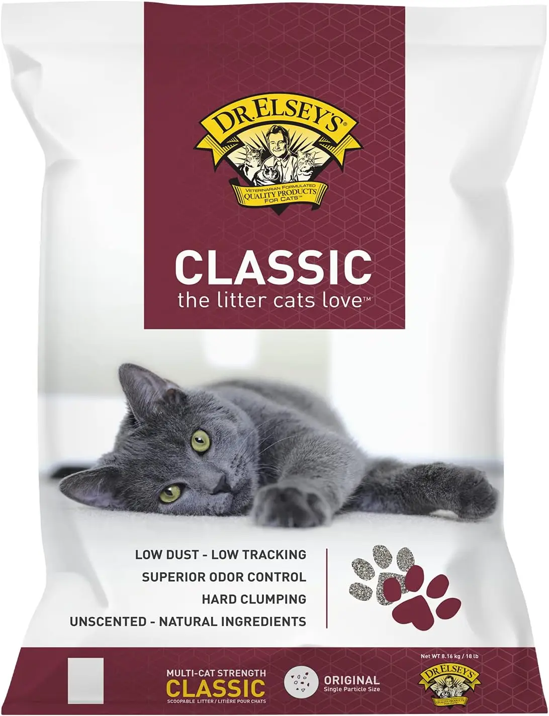 Premium Klumpendes Katzenstreu, 18 lb Beutel für Geruchskontrolle und einfache Reinigung