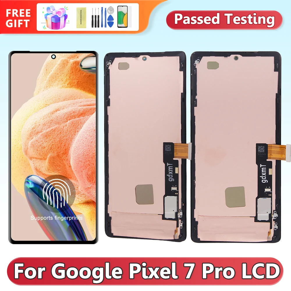 AMOLED Screen for Google Pixel 7 Pro Lcd Display Digital Touch Screen with Frame for Google Pixels 7 Pro GP4BC GE2AE GFE4J  Scre