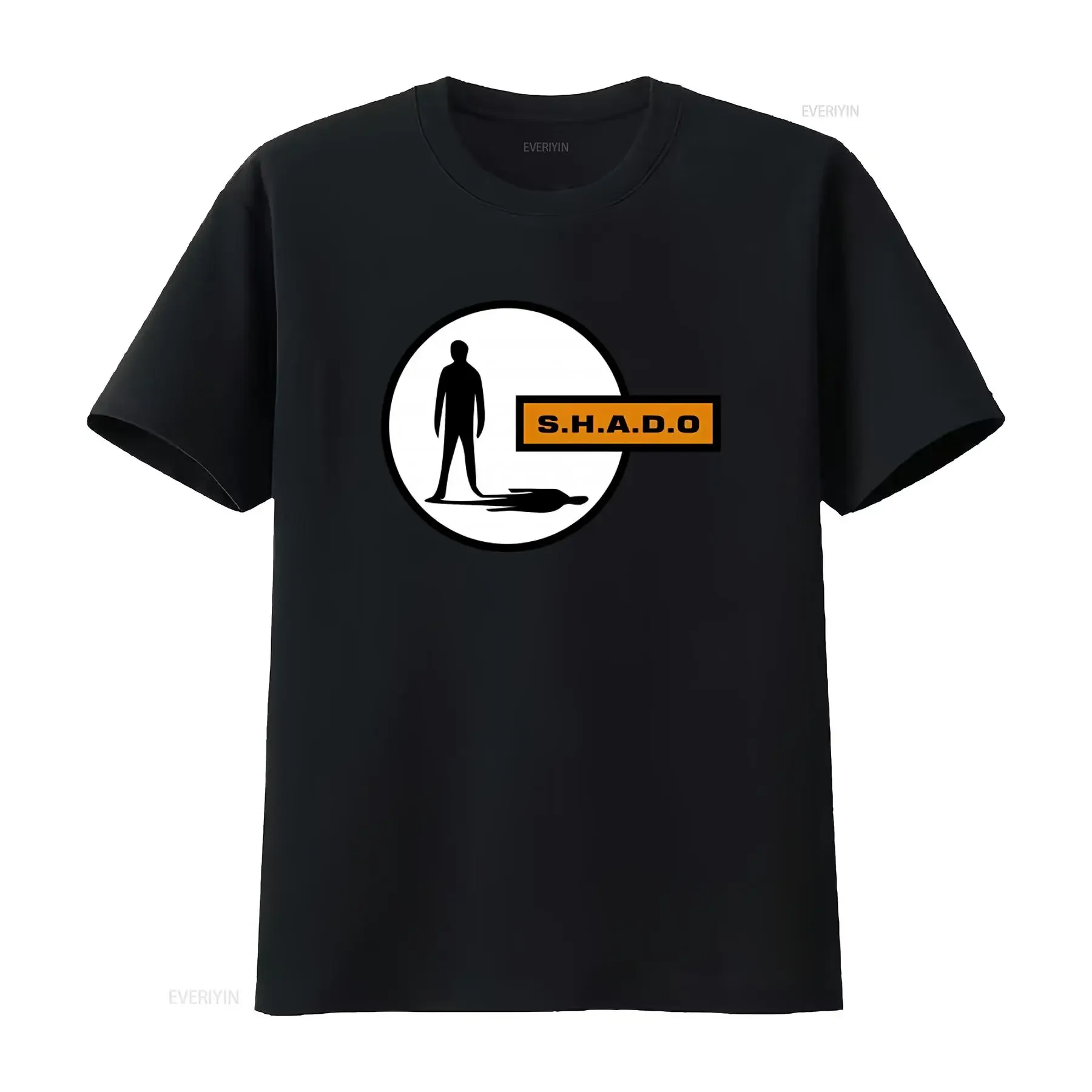 Camiseta SHADO para Hombre, Estilo Retro OVNI, Inspirada en la Serie de Ciencia Ficción de Gerry Anderson, Diseño Vintage Lavado, Ropa Urbana Informal