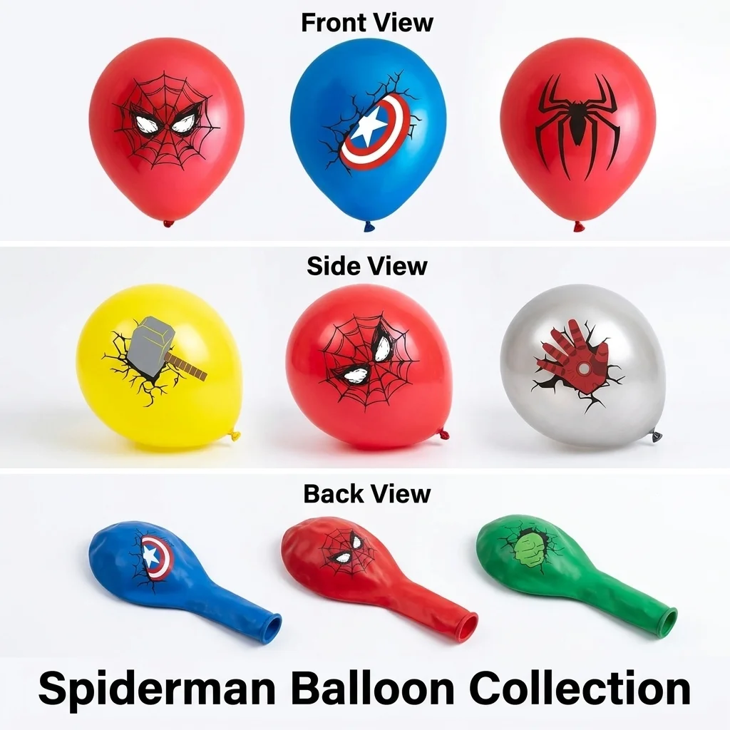 10pcs/set The Avengers Cartoon Balloon  Latex Balloon Children Birthday Party Decoration Baby Shower Air Globos Toy Gifts