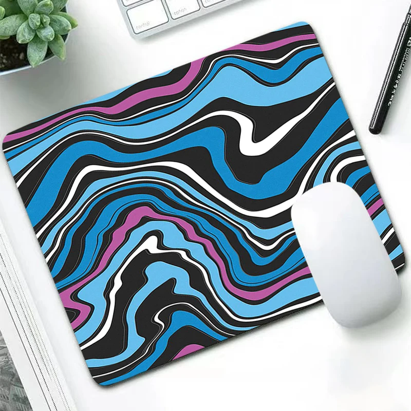 ستراتا السائل لوحة الماوس الصغيرة كمبيوتر محمول أنيمي حصيرة مكتبية البساط لينة نونسليب ماوس الوسادة الكمبيوتر المطاط مسند الماوس البساط الرياضة الإلكترونية سرعة الماوس حصيرة #4