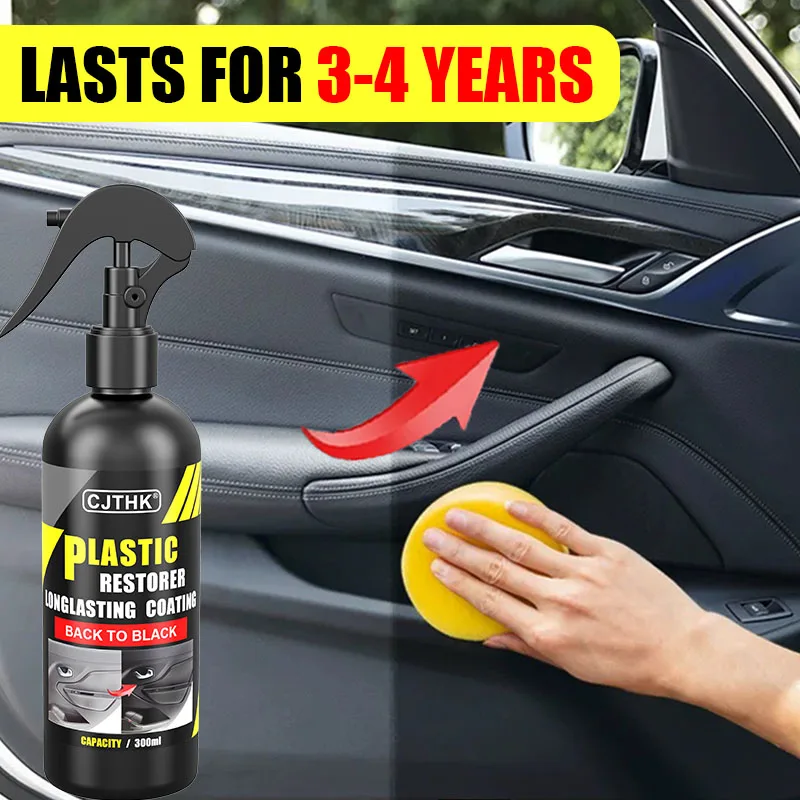 Car Plastic Restorer Coating Agent Auto Plastic Rubber Exterior Repair Clean Refresh Restoration Agent Black Shine Seal Brighten