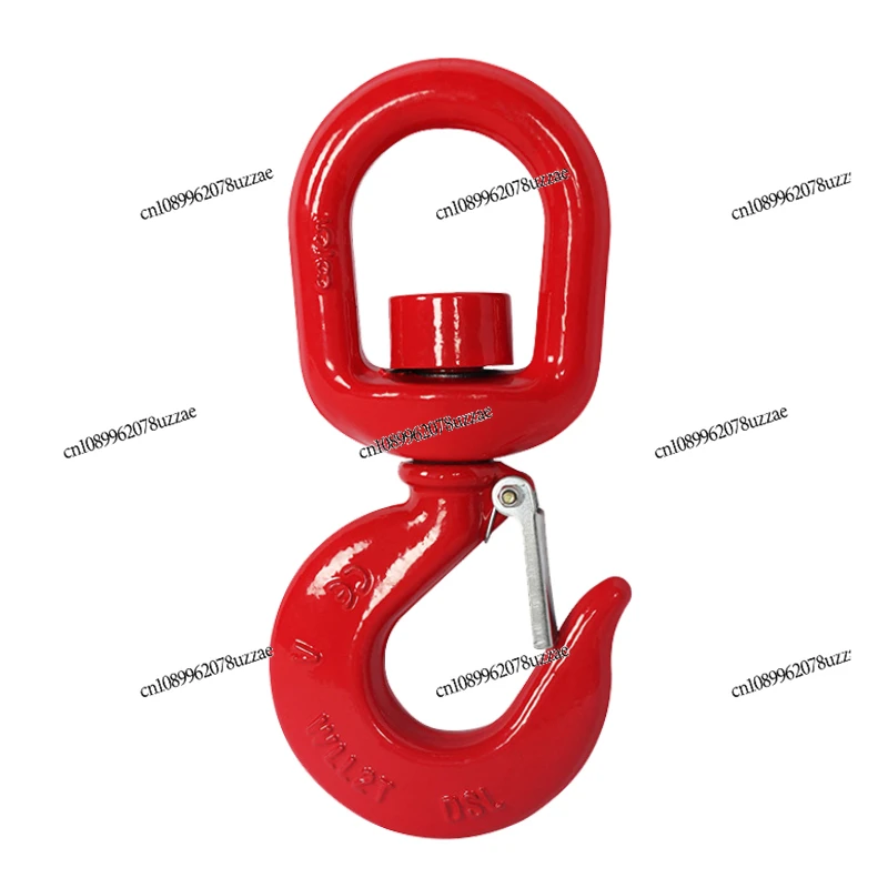 360-Degree Universal Rotating Hook Oilfield Special Vertical Lifting Belt Bearing Cargo Safety Self-locking