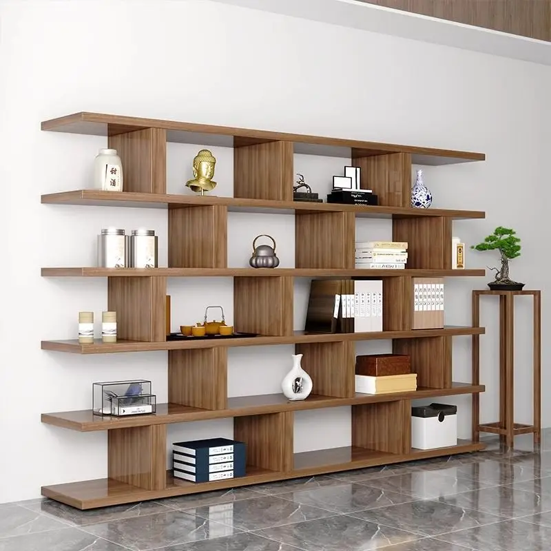 

Thickened Bookshelves Creative Decoration Living Room Multi-layer Partition Bookcase Integrated Against The Wall To Store Books