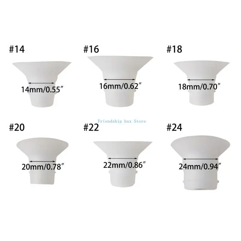 F1CB محولات مضخة الثدي القابلة للارتداء ملحقات مضخة الثدي القابلة للارتداء قطعة استبدال مضخة الثدي القابلة للارتداء مادة #6